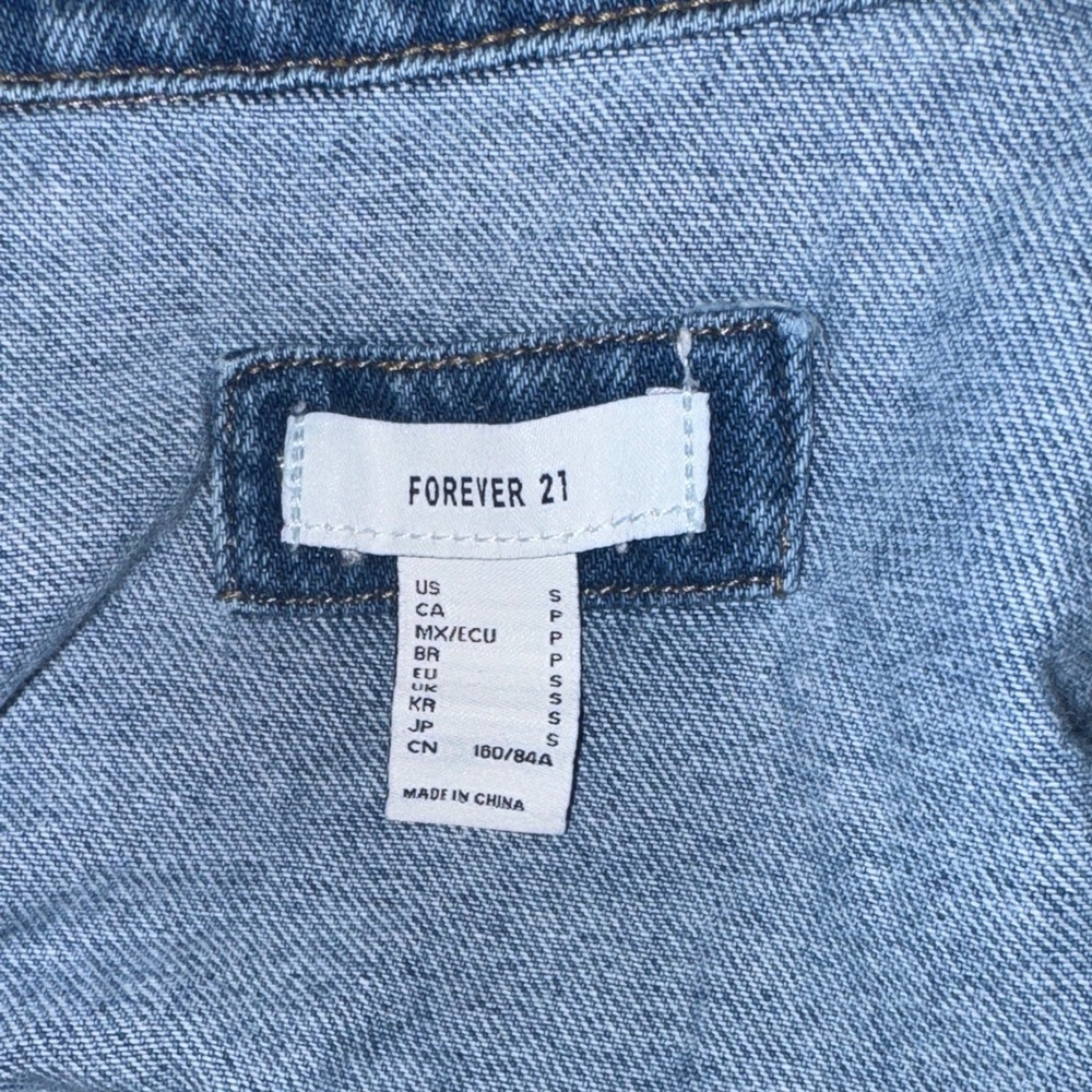Distressed Blue Denim Jacket - Picture 9 of 11